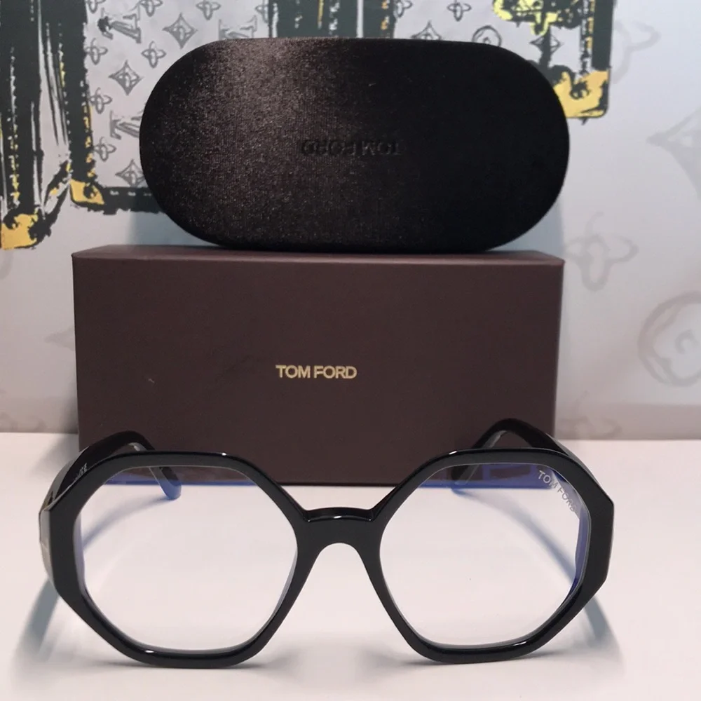 New Authentic Tom Ford TF5976-B 001 Black Eyeglasses - Picture 5 of 14
